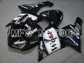Kawasaki NINJA ZX6R 2005-2006 Injection ABS Fairing - West - Black White - MFS5717